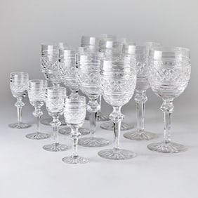 Waterford Crystal "Castletown" Pattern Part Stemware Service