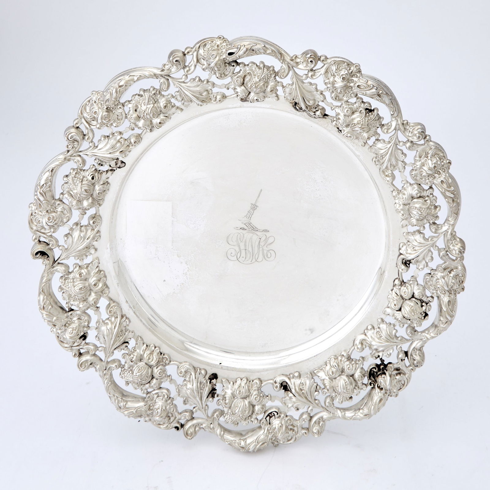 American Sterling Silver Tray Retailed by J.E. Caldwell, early 20th century (1 of 4)