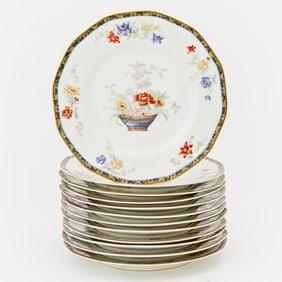 Set of Twelve Haviland Limoges Porcelain Plates