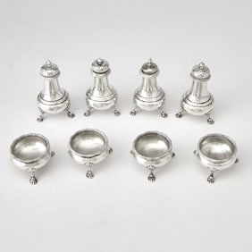 Gorham Sterling Silver Footed Salt and Pepper Set