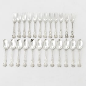 Tiffany & Co. Sterling Silver "Olympian" Pattern Part Flatware Set