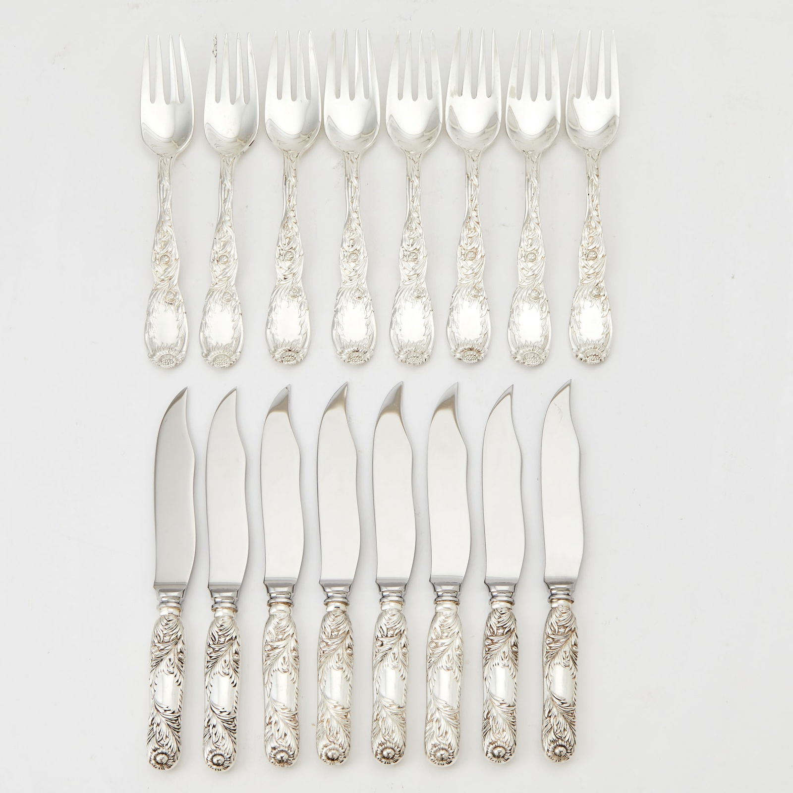 Tiffany & Co. Sterling Silver "Chrysanthemum" Pattern Part Flatware Service (1 of 5)
