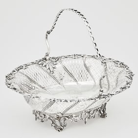 George III Sterling Silver Cake Basket