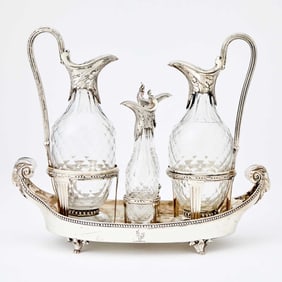 George III Sterling Silver Cruet Frame