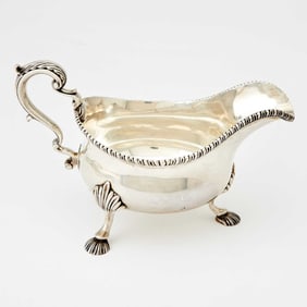 George III Sterling Silver Sauceboat William Skeen, London, 1768