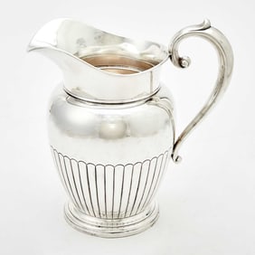 American Sterling Silver Footed Water Pitcher