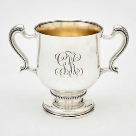 Tiffany & Co. Sterling Silver Two-Handled Footed Cup