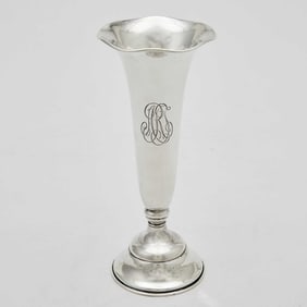 Black, Starr & Frost Sterling Silver Footed Vase