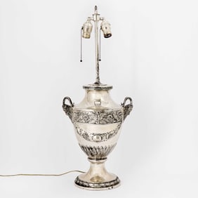 Silver Plated Table Lamp