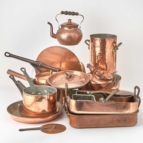 Group of Copper Cookware