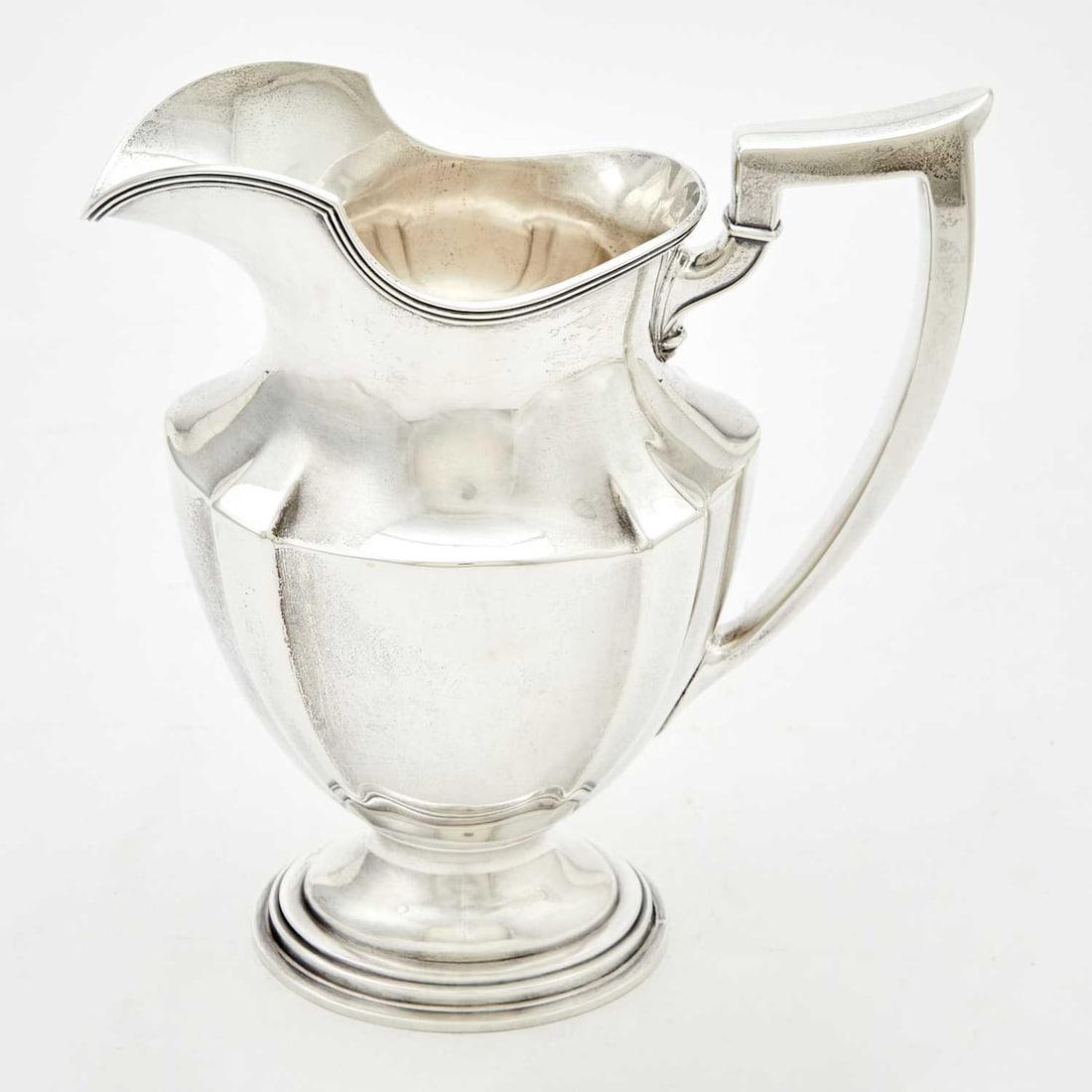 Gorham Sterling Silver "Plymouth" Pattern Footed Water Pitcher (1 of 3)