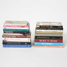 Group of Interior Design and Other Design Coffee Table and Reference Books