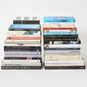 Group of Jewelry Themed Coffee Table and Reference Books