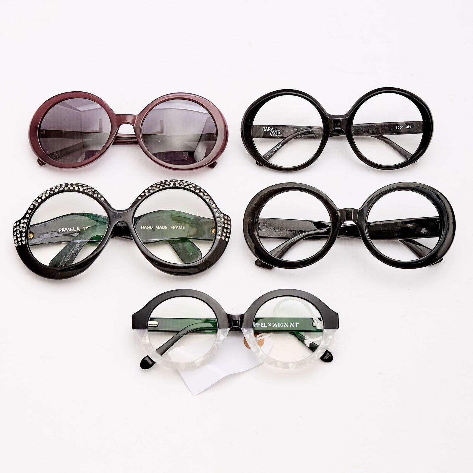 Group of Four Multicolor and Pattern Eyeglass Frames (1 of 1)