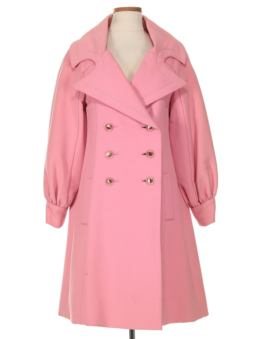 Ronald Amey Carnation Pink Wool Coat (1 of 1)