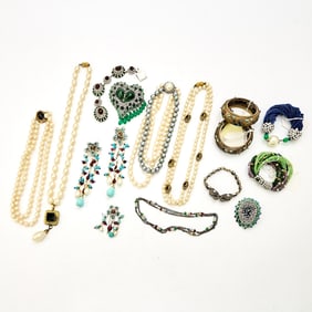 Group of Indian and Southeast Asian Style Costume Jewelry