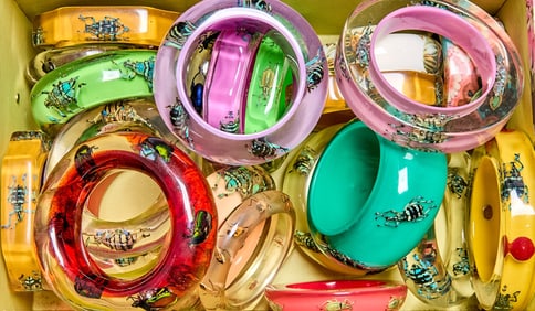 Group of Lucite Bangle Bracelets