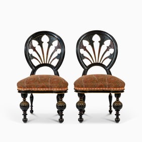 Pair of Napoleon IIIl Painted Side Chairs