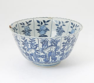 Chinese Blue and White Porcelain Bowl