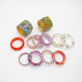 Group of Costume Bangle Bracelets