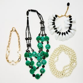Group of Four Costume Necklaces