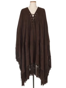 Gucci Brown Suede Poncho