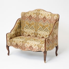Louis XV Style Mahogany Hall Bench