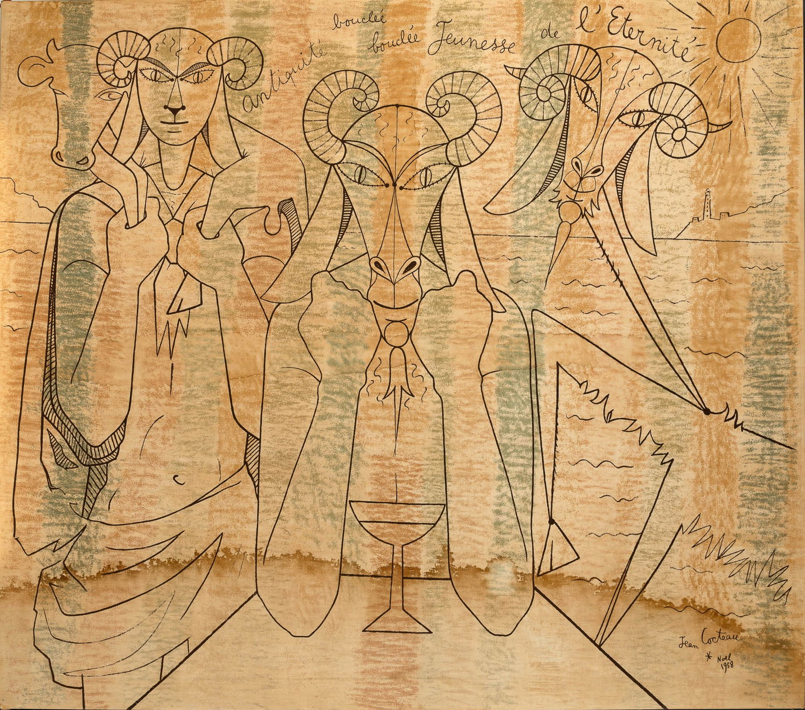 A large design after Jean Cocteau (1 of 2)