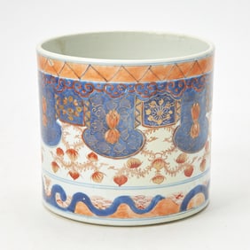 Chinese Export Imari Porcelain Wine Cooler Early 18th century
