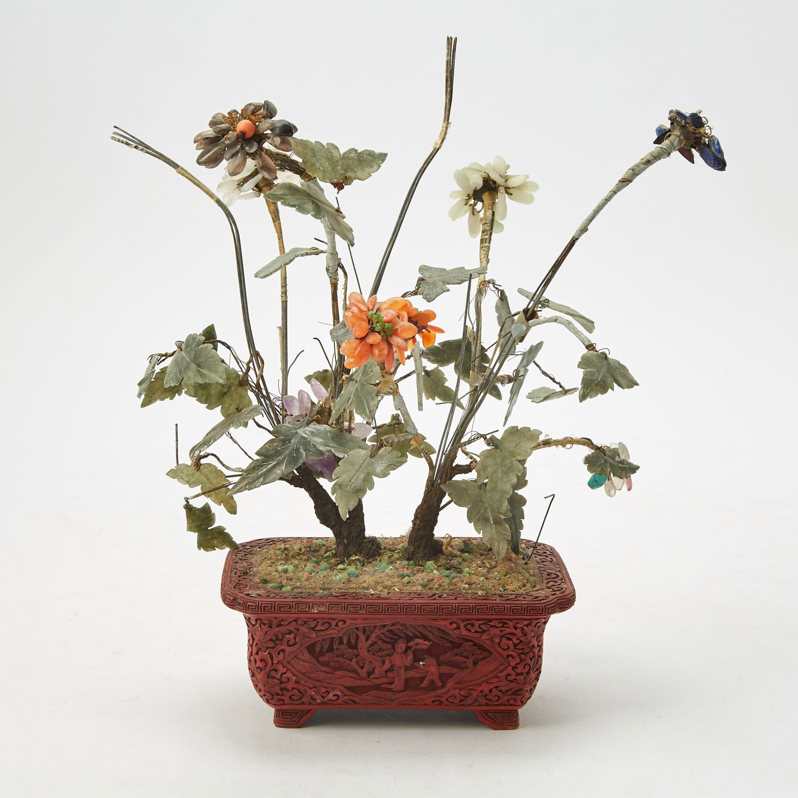 A Chinese Hardstone Model of a Tree 20th Century (1 of 4)