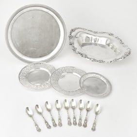 Group of American Sterling Silver Table Articles