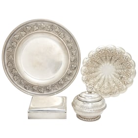 Group of Continental Silver Table Articles