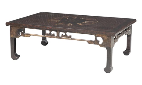 Chinese Black Lacquered Low Table