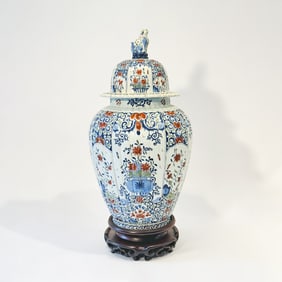 Delftware Covered Jar