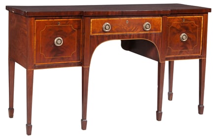 George III Inlaid Mahogany Sideboard