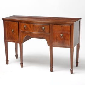 George III Inlaid Mahogany Sideboard