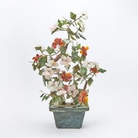 Large Chinese Hardstone Tree