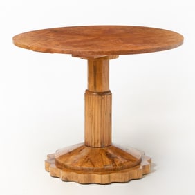 Continental Walnut Center Table
