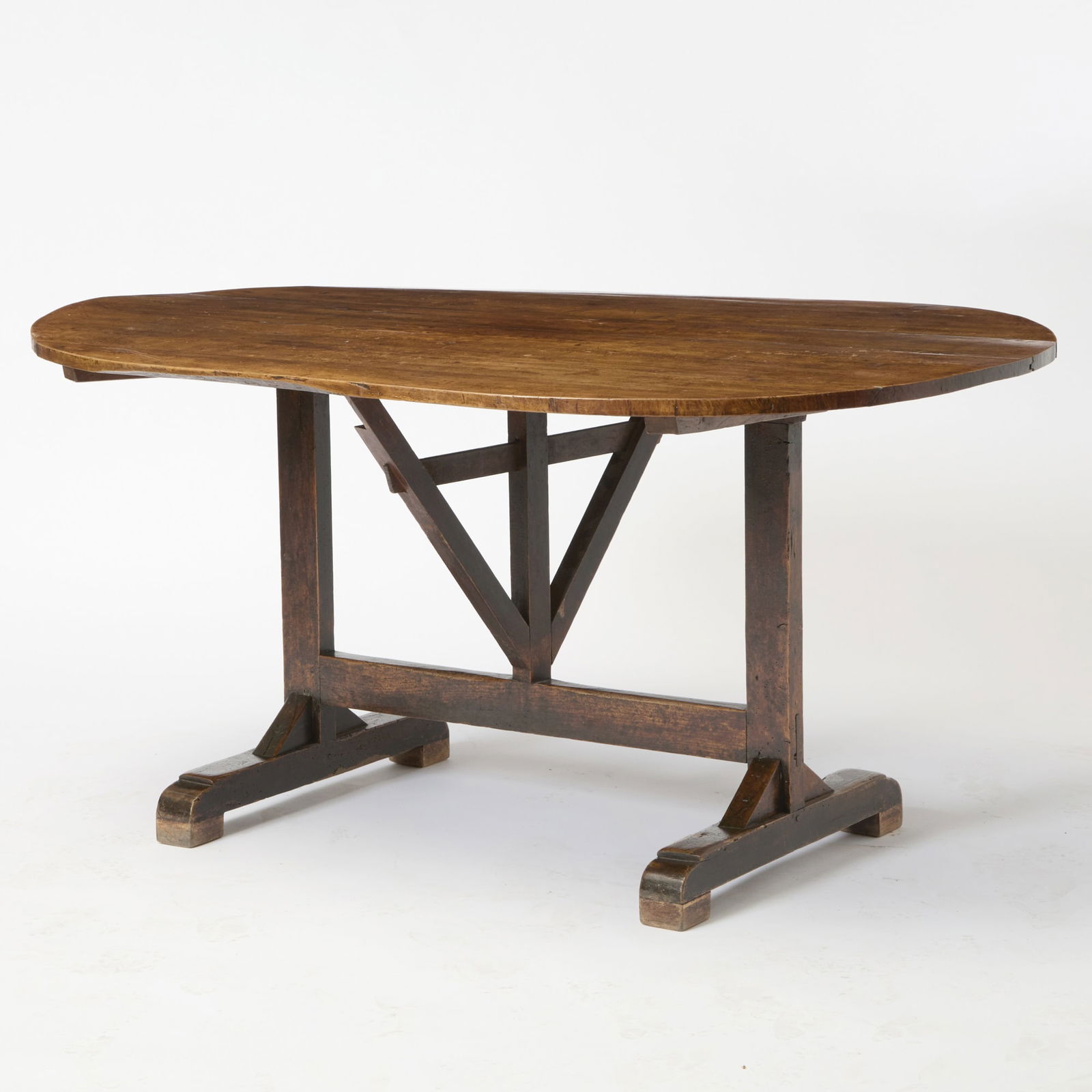 Continental Walnut Trestle Table (1 of 5)