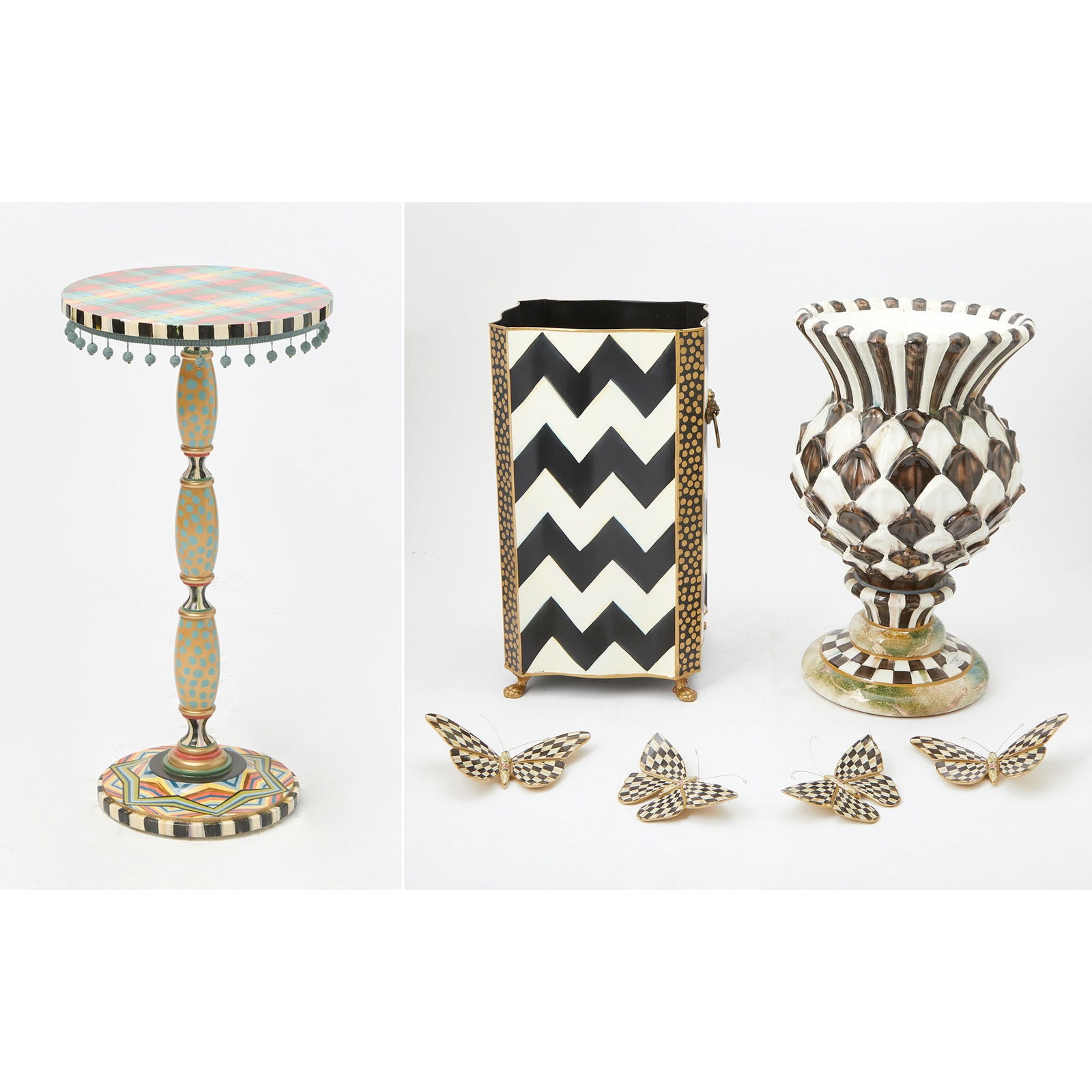 Group of Five Mackenzie-Childs Decorative Quality Furnishings (1 of 7)