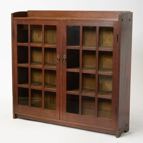 Gustav Stickley Two-Door Oak "Model 717" Bookcase