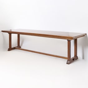 Arts and Crafts Oak Dining Table