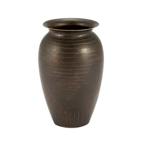 Jean Dunand Art Deco Dinanderie Vase