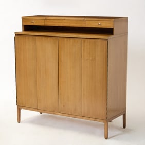 Paul McCobb for Calvin Walnut Gentleman's Chest of Drawers