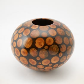 Phillip Moulthrop Turned White Pine Mosaic Globe