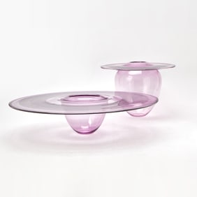 Two Benjamin Moore Blown Glass Vessels