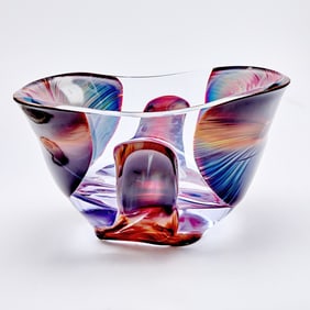 Dino and Loredano Rosin Blown Glass Vessel