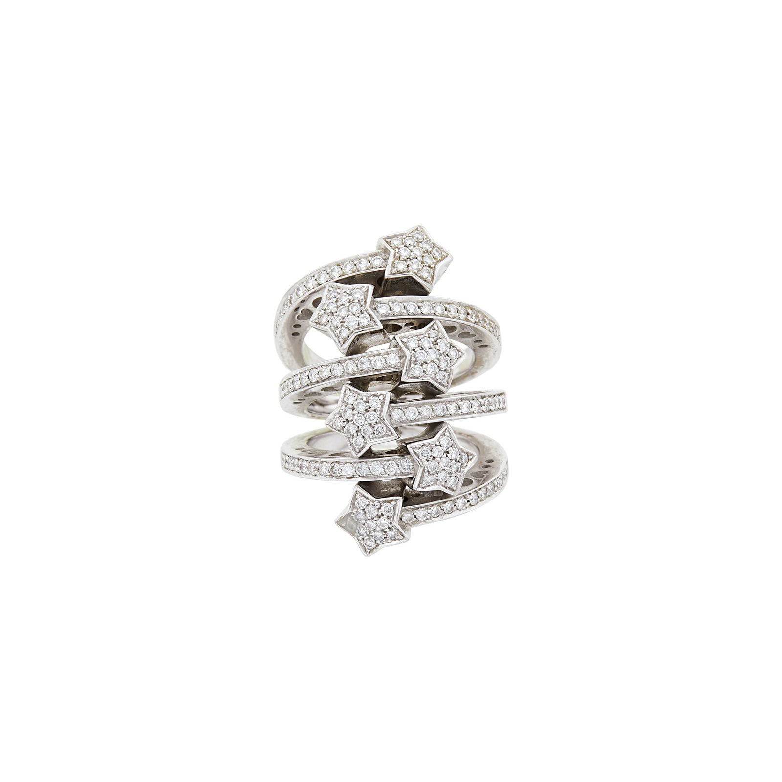 Pasquale Bruni White Gold and Diamond Multiband Star Ring (1 of 3)