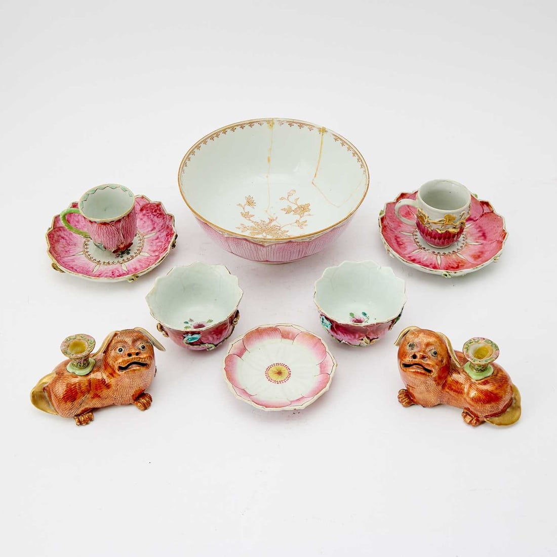 A Group of Chinese Enameled Porcelain Articles 18th-19th Century (1 of 3)