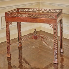 George III Style Mahogany Tea Table